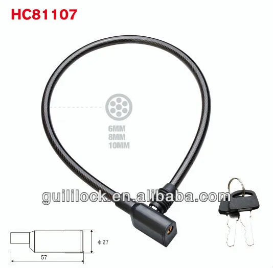 HC81107 small square cable key lock
