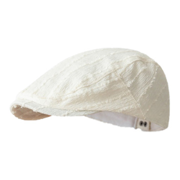 Vintage Solid Color Striped Female Art Retro Beret