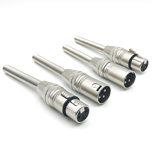 3-Pin Metal KTV Microphone XLR Plug Cable Connector
