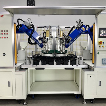 Macchina robot a doppia testa a doppia testa