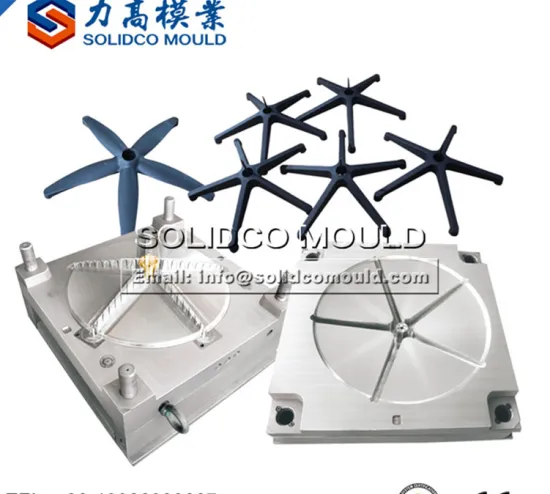 plastic office chair parts high-quality star base mould