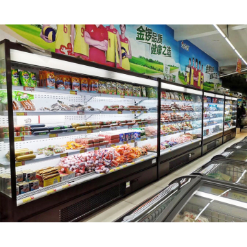 Supermarket Multideck Fridge: Upright Chiller for Fruits, Vegetables, and Display
