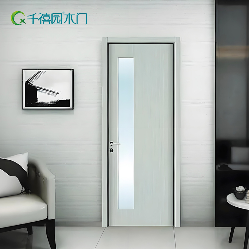 Sala de porta de madeira no quarto