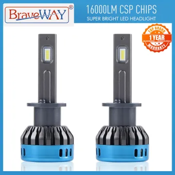 BraveWay Auto Lamps LED Chip H1 H4 H7 H8 H11 9005 HB3 9006 HB4 Car Led Headlight Bulb Fog Light 16000LM 6500K 50W Conversion Kit