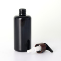 Opaque Black Bulk Empty Bamboo Lotion Pump Bottle Container