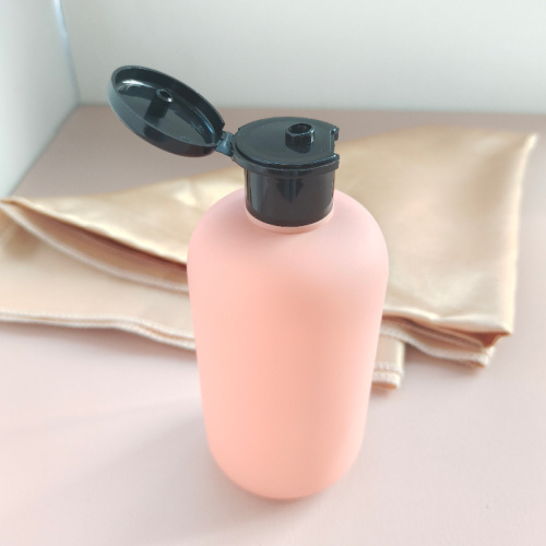 Lege hdpe shampoo -fles met flip top cap