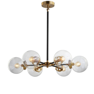 Postmodern Tree Shape Ball Living Dining Room 6-Light Sputnik Chandelier