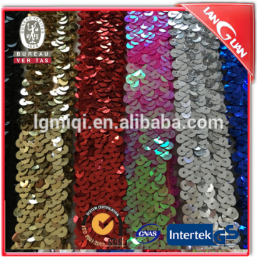 Elastic AB color 3cm embroidery lace sequin