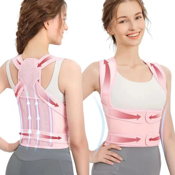 Universal Back Brace Support with Four-Bone Anti-Hunchback Correction Belt
