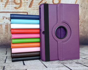 Rotating Leather Tablet Case for Samsung Tab 3 10.1 P5200