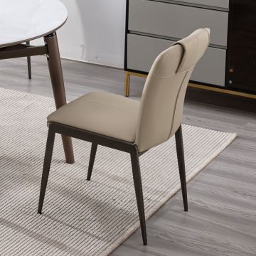 "Modern Luxury West Leather Dining Chair