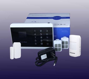 IOS Android APP Touch Screen Panel+LCD Display Wireless GSM PSTN Home Security Burglar Smart Magnetic Android APP Alarm System