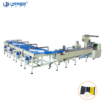 Automatische flow wrap -verpakkingsmachine voor zeeptaarten en eenheden