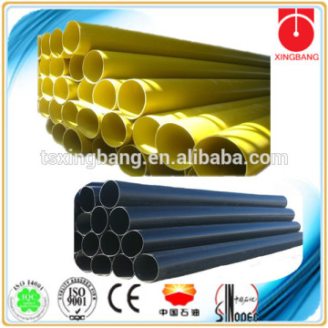 large diameter heat resistant plastic pipe with yellow color
