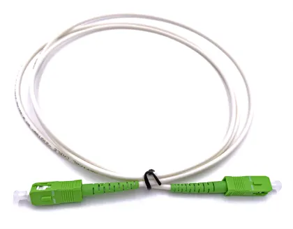 0.2dB Insertion Loss SC/APC Singlemode Fiber Optic Patch Cord Simplex