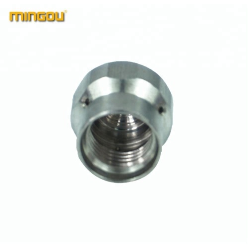 High pressure stainless steel rotary sewer jetter nozzle