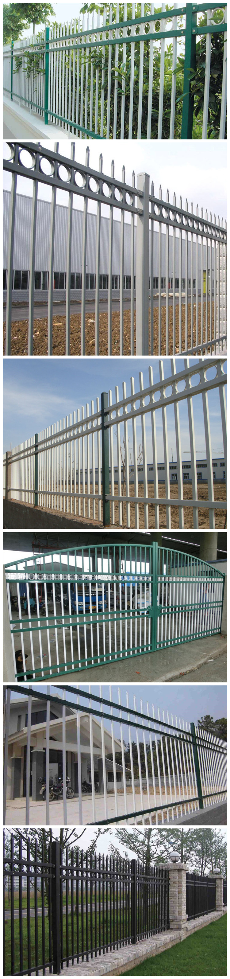 Power Coated High Quality Decorative Zinc Steel Fence