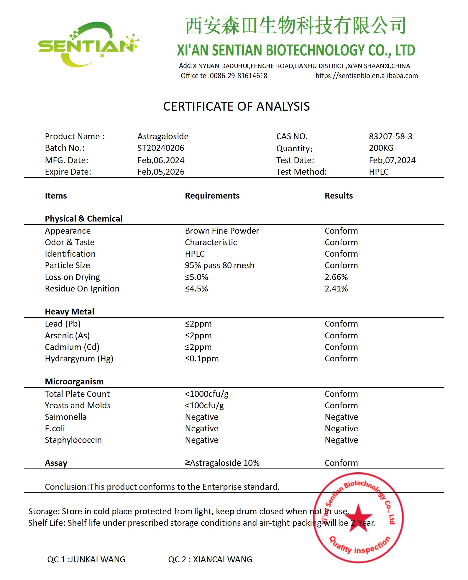 Astragaloside 10%-COA_01