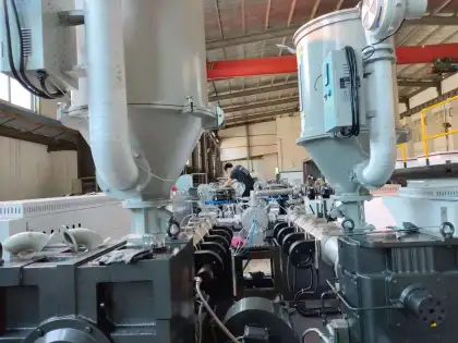 Single Screw Extruder with Screw Feeder for Corrugated Pipe Manufacturing Machine