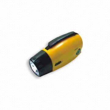 Multifunction Flashlight with LED Torch Light and Compass, Dynamo for Generating Power