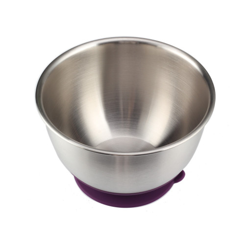 5QT Purple Silicone Base Mixing Bowl