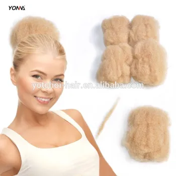 4pcs/lot tight Afro Kinky Bulk Hair 100% Human Hair For DreadLocks,Twist Braids Blonde Color