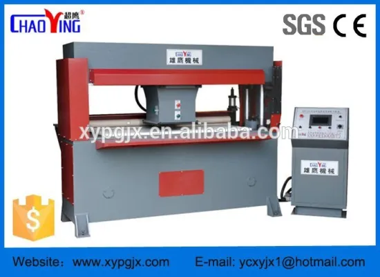 hydraulic traveling head CNC cutting press for making leather shoes/leather cutting press