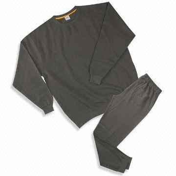 Men's Jogging Suit with Logo Print, Made of 35% Cotton and 65% Polyester