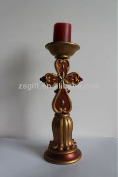 magnificent factory supplied polyresin candle stand christmas handicrafts