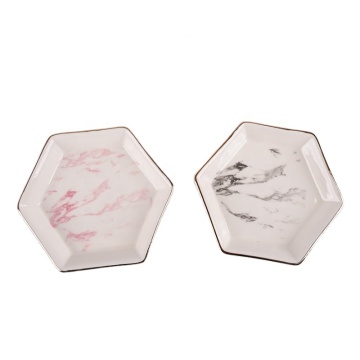 Ceramic Ring Dish Engagement Wedding Earring Holder Jewelry Tray - Perfect Gift for Women