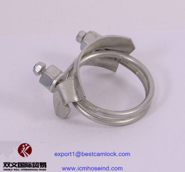 Tiger clamp Spiral double bolts clamp