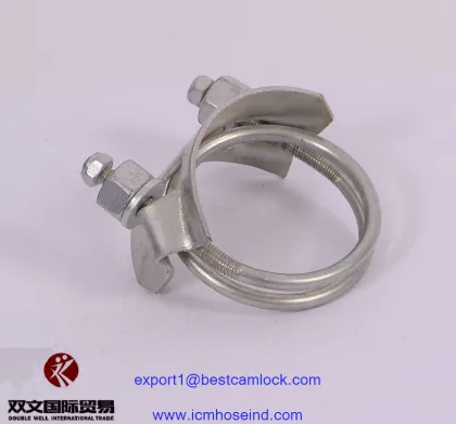 Tiger clamp Spiral double bolts clamp