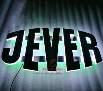 Signo de logotipo de Jever 3D Metal