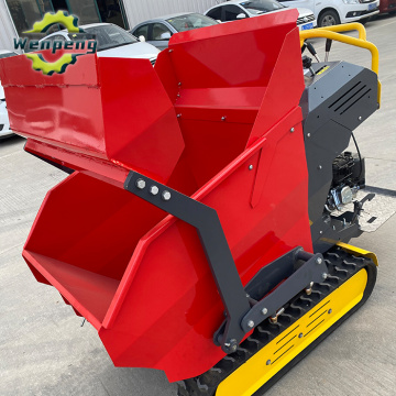 Mini Crawler Dump Truck 500kg Gasoline Hydraulic Dumper
