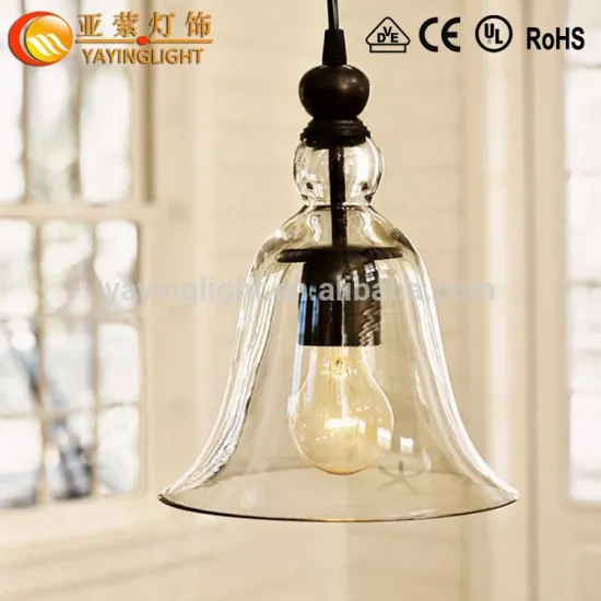 Modern bedroom transparent glass chandeliers,European hand blown glass chandelier