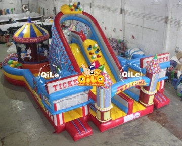 giant inflatable fun city, inflatable funland from QILE