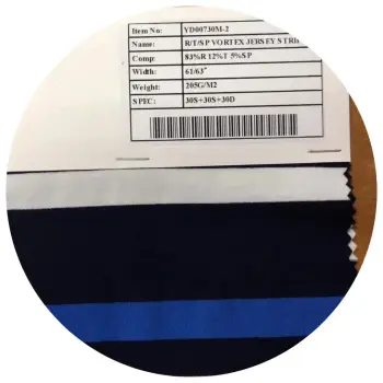 Dirt-proof Vortex Stripe Spandex Terylene Rayon Fabric