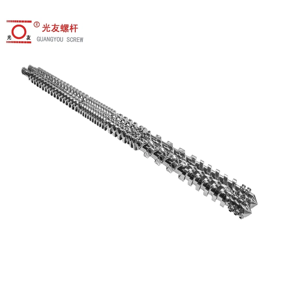 Natapos ang Surface Parallel Twin Die Screw para sa Cable Cover Machine