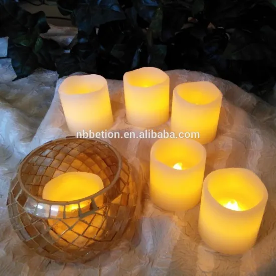2''x2'' led wax candle set of 6 led candles led tealing candle led flameless flicking candle led real wax candle