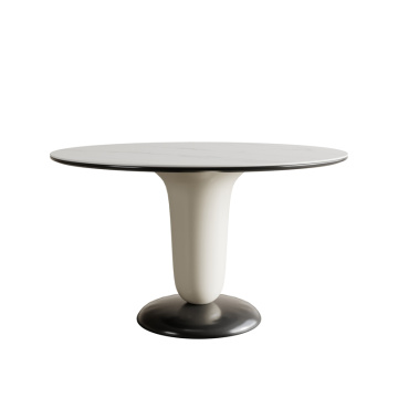 Top inkeping Delicaat Design ronde glazen stalen eettafel