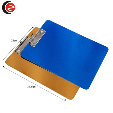Recycled Aluminum A4 Clipboard Folder - Simple Design Office File Clip