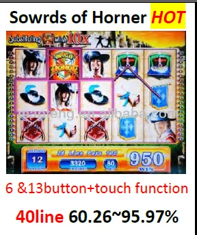 WMS NXT II Sowrds of Horner Slot game pcb/ WMS casino game board