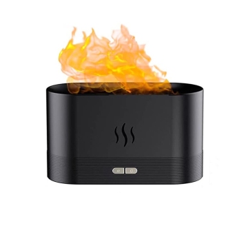 Ultrasonic Smart Humidifier: Warm Mist, Aroma Diffuser with Fire Flame Effect