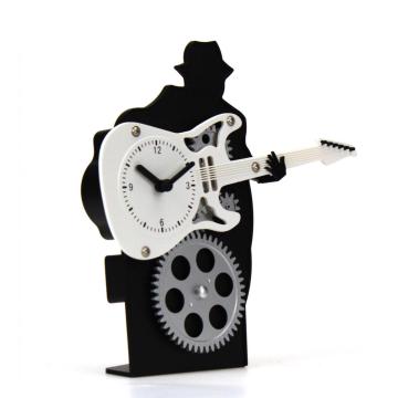 Guitar Man Gear Desk Clock