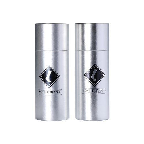 Holographic Paper Tube Packaging Box for Socks T-shirt