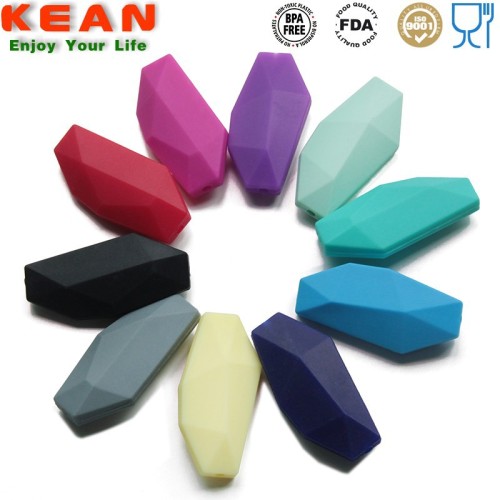 teething beads silicone/100% FDA approved food grade/Teething Jewelry Making Manufacturer China