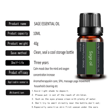 Natural Clary Sage Essential Oil For Aroma Diffuser