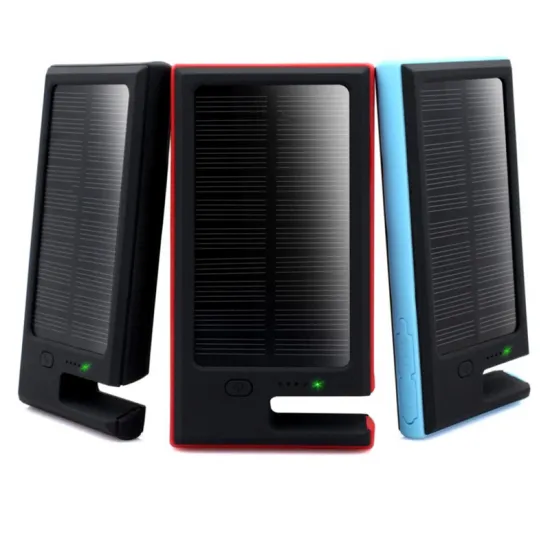 Portable solar charger 12000mah Solar Power Bank Dual USB solar panel battery charger