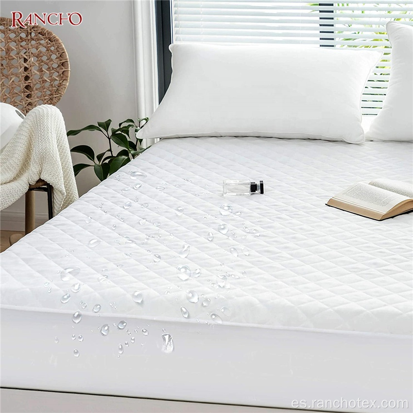 Cubierta de colchón impermeable de bambú de algodón