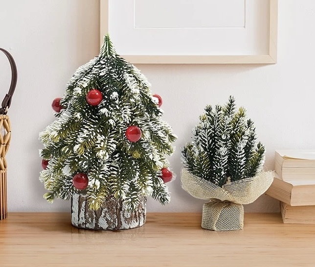 Christmas Red Gold Mini Christmas Tree